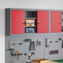   vidaXL Szerszám szekrény polcokkal Piros és Szürke 50 x 20 x 55 cm