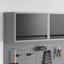   vidaXL Szerszám szekrény tárolóval Fekete és Szürke 50 x 25 x 35 cm