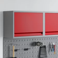   vidaXL Szerszám szekrény tárolóval Piros és Szürke 50 x 25 x 35 cm