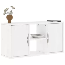   vidaXL ODDA tömörfa fenyőfa TV szekrény fehér 79x24x40 cm