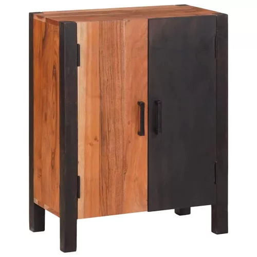 vidaXL Széf Barna 55 x 30 x 75 cm Tömör Akácfa