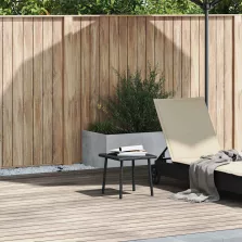   vidaXL téglalap fekete polyrattan kerti dohányzóasztal 40x40x37 cm