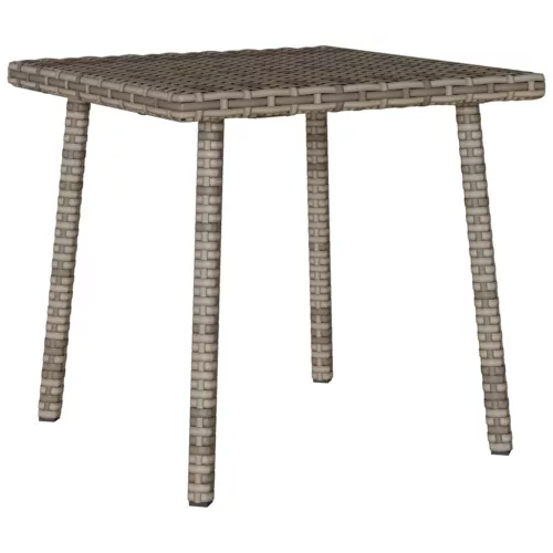vidaXL téglalap szürke polyrattan kerti dohányzóasztal 40x40x37cm