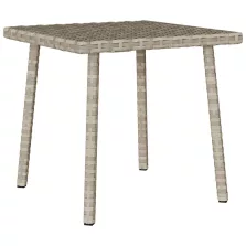   vidaXL téglalap polyrattan kerti dohányzóasztal 40x40x37cm