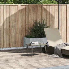   vidaXL téglalap szürke polyrattan kerti dohányzóasztal 60x40x37cm