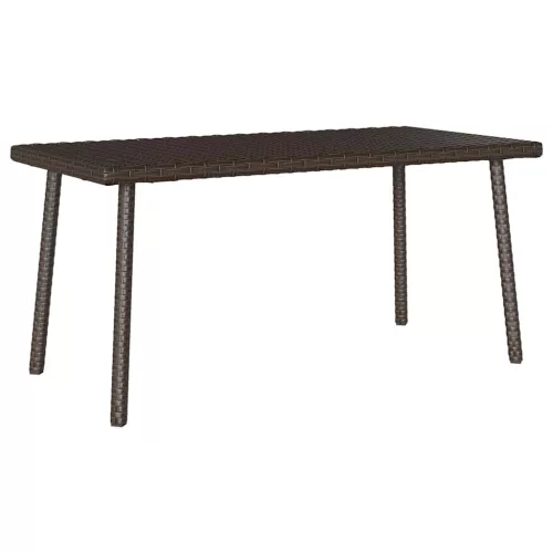 vidaXL téglalap barna polyrattan kerti dohányzóasztal 80x40x37cm