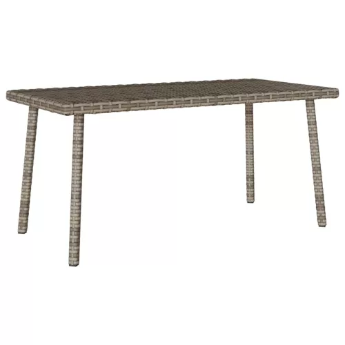 vidaXL téglalap szürke polyrattan kerti dohányzóasztal 80x40x37cm