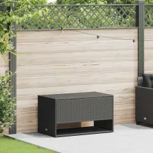   vidaXL fekete polyrattan kültéri párna doboz 100x55x55,5 cm