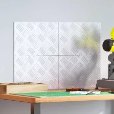 vidaXL Rácsos lemezek 4 pcs Ezüst 30 x 20 cm Alumínium