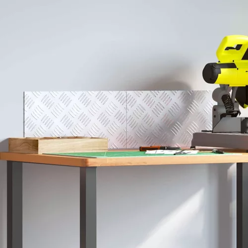 vidaXL Rácsos lemezek 2 pcs Ezüst 40 x 20 cm Alumínium