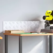 vidaXL Rácsos lemezek 2 pcs Ezüst 50 x 20 cm Alumínium