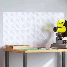 vidaXL Rácsos lemezek 4 pcs Ezüst 50 x 25 cm Alumínium