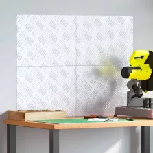 vidaXL Rácsos lemezek 4 pcs Ezüst 40 x 30 cm Alumínium