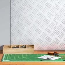 vidaXL Rácsos lemezek 4 pcs Ezüst 40 x 30 cm Alumínium