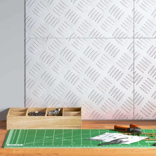 vidaXL Rácsos lemezek 4 pcs Ezüst 40 x 30 cm Alumínium