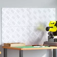 vidaXL Rácsos lemezek 4 pcs Ezüst 50 x 30 cm Alumínium