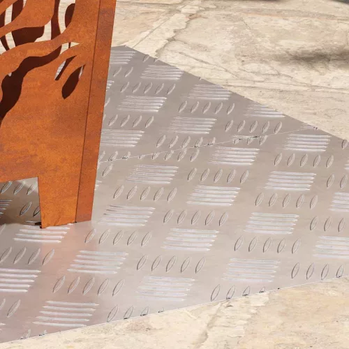 vidaXL Rácsos lemezek 2 pcs Ezüst 100 x 40 cm Alumínium