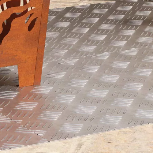 vidaXL Rácsos lemezek 4 pcs Ezüst 100 x 50 cm Alumínium