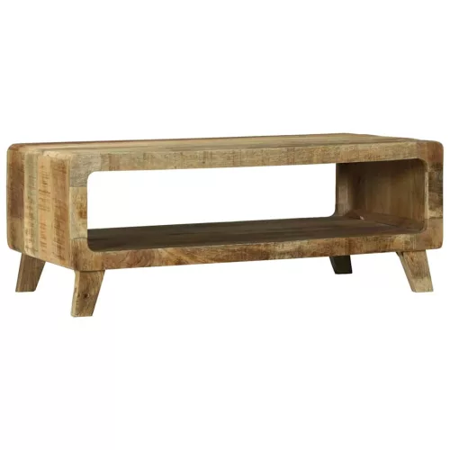 vidaXL Dohányzóasztal Barna 90 x 50 x 35 cm Tömör Mangófát
