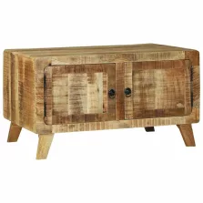   vidaXL Dohányzóasztal Barna 80 x 54 x 45 cm Tömör Mangófát