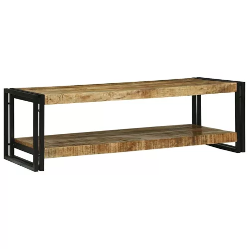 vidaXL Dohányzóasztal Barna 120 x 50 x 38 cm Tömör Mangófát