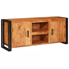   vidaXL TV szekrény polcokkal Barna 120 x 30 x 50 cm tömör akácfa