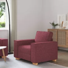 vidaXL bordó színű szövet kanapéfotel 60 cm