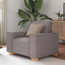 vidaXL bézs szövet kanapéfotel 60 cm