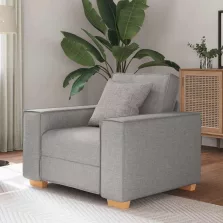 vidaXL felhőszürke szövet kanapéfotel 60 cm