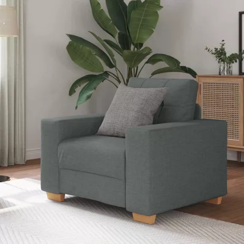vidaXL sötétszürke szövet kanapéfotel 60 cm