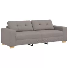 vidaXL Kanapé Tópszínű 221 x 80 x 80 cm szövet