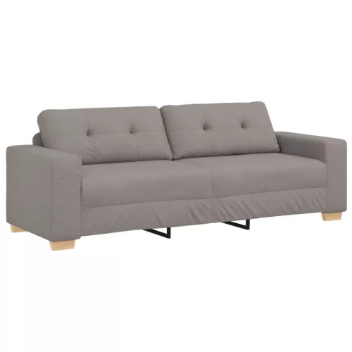 vidaXL Kanapé Tópszínű 221 x 80 x 80 cm szövet
