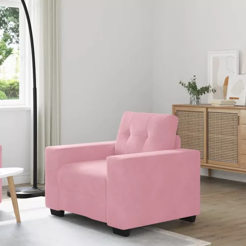 vidaXL rózsaszín bársony kanapéfotel 60 cm