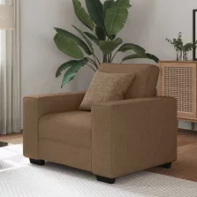 vidaXL barna szövet kanapéfotel 60 cm