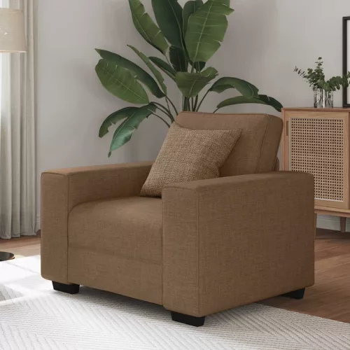 vidaXL barna szövet kanapéfotel 60 cm