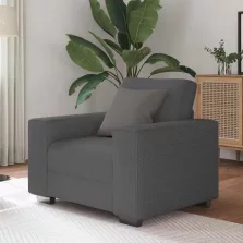   vidaXL sötétszürke kordbársony szövet kanapéfotel 59 cm