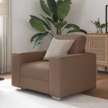 vidaXL Kanapé párnával Barna 100 x 77 x 82 cm szövet
