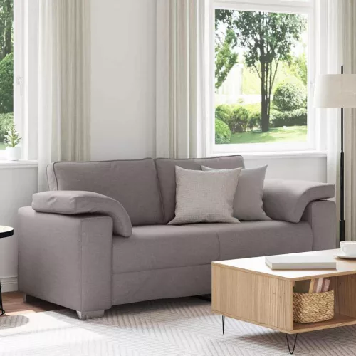 vidaXL Kanapé 140cm Tópszínű szövet