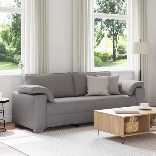 vidaXL Kanapé párnával Tópszínű 219 x 77 x 82 cm szövet
