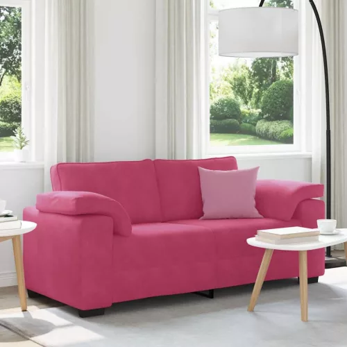 vidaXL bordó bársony loveseat kanapé 140 cm