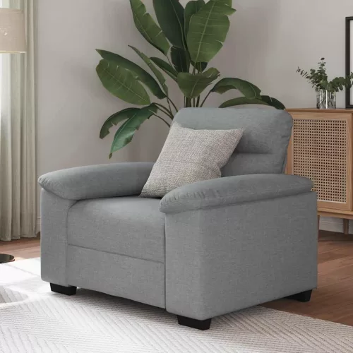 vidaXL világosszürke szövet kanapéfotel 60 cm