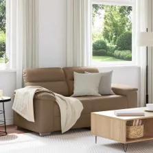   vidaXL 2 személyes cappuccino színű műbőr kanapé 120 cm