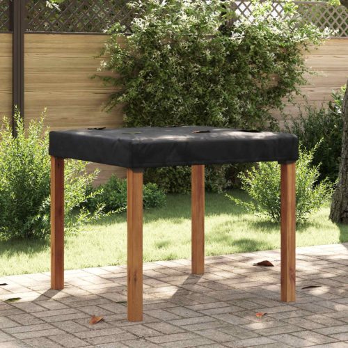 vidaXL Asztal Fedő Egyszínű Fekete 112 x 112 x 15 cm szövet