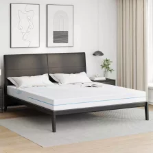 vidaXL Matrac Fehér 200 x 200 cm Jacquard szövet
