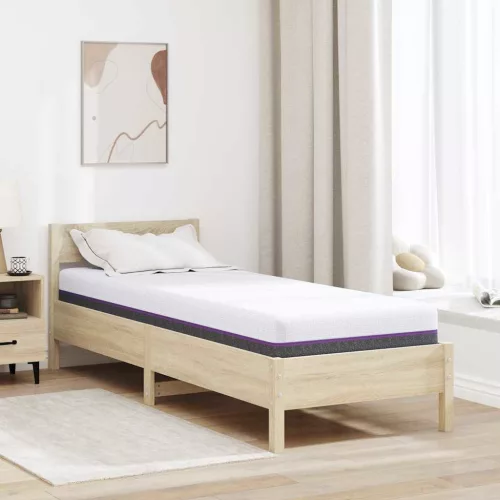 vidaXL Matrac Fehér és Szürke 70 x 200 cm Jacquard szövet