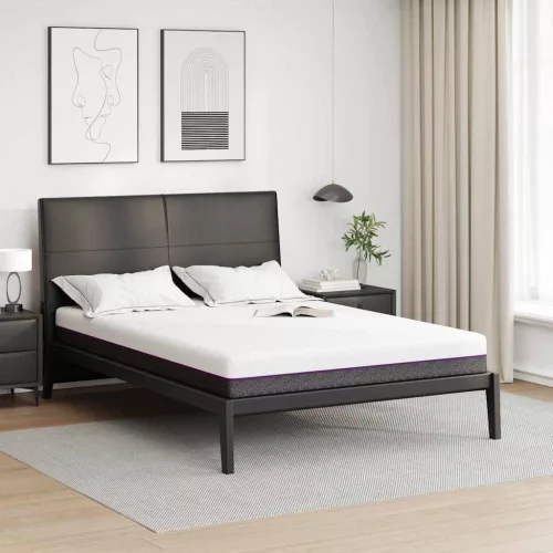 vidaXL Matrac Fehér és Szürke 140 x 200 cm Memóriahab