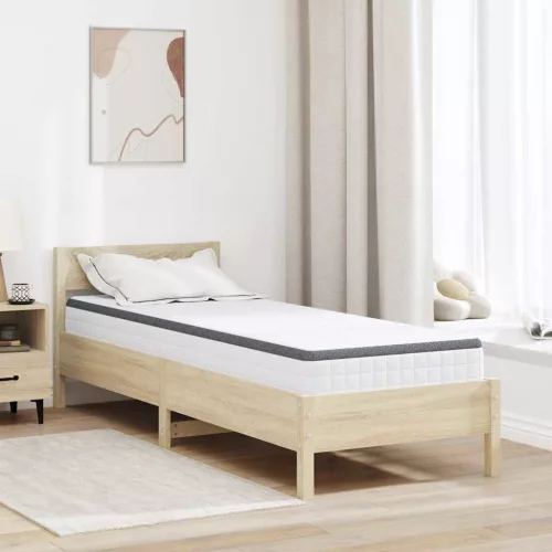 vidaXL Matrac Fehér és Szürke 70 x 200 cm Bonell Rugó