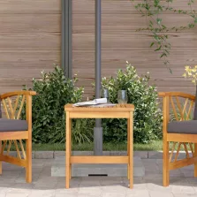 vidaXL Oldal asztal Barna Tömör akácfa