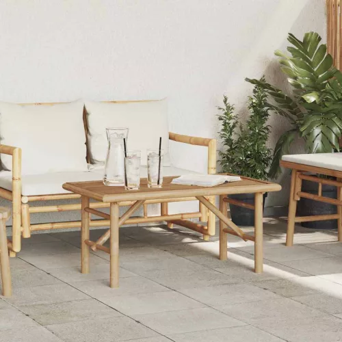 vidaXL Dohányzóasztal Barna 90 x 50 x 43 cm bambusz