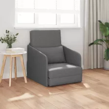 vidaXL Kanapéágy Sötétszürke 65 x 80 x 83 cm Bársony